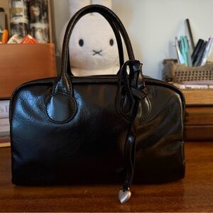 Marge Sherwood Soft Bowling Bag in Black Crinkle